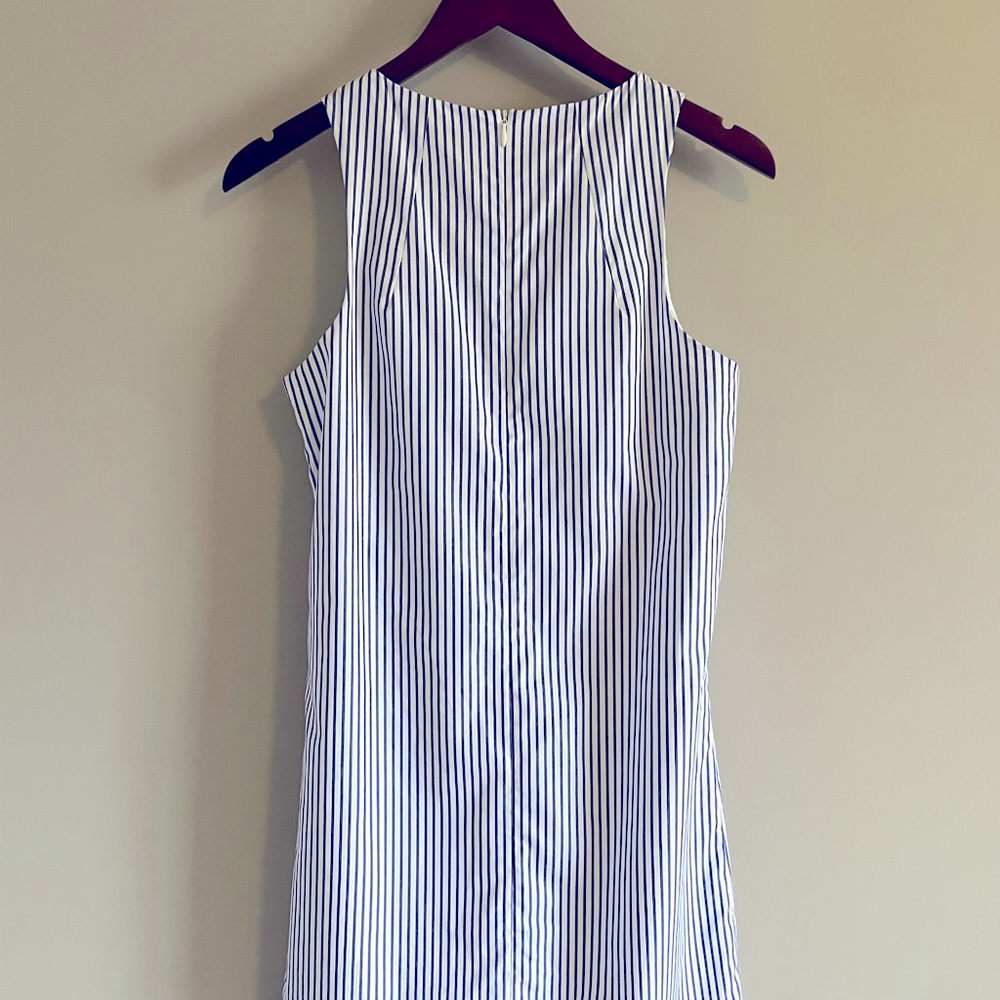 Cortland Park Navy Blue & White Dress with Pockets - Size Extra Small - Picture 5 of 5
